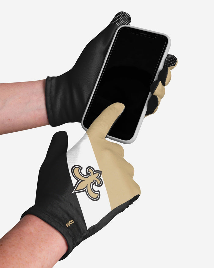 New Orleans Saints 2 Pack Reusable Stretch Gloves FOCO - FOCO.com