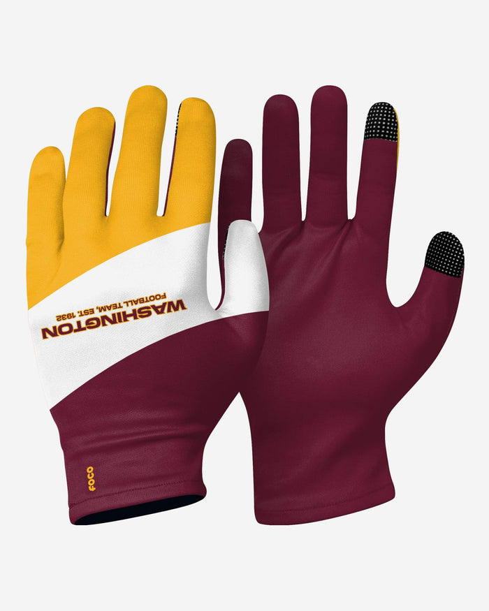 Washington Commanders 2 Pack Reusable Stretch Gloves FOCO - FOCO.com