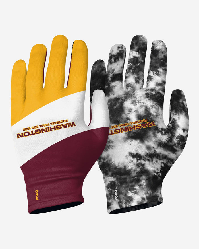 Washington Commanders 2 Pack Reusable Stretch Gloves FOCO S/M - FOCO.com