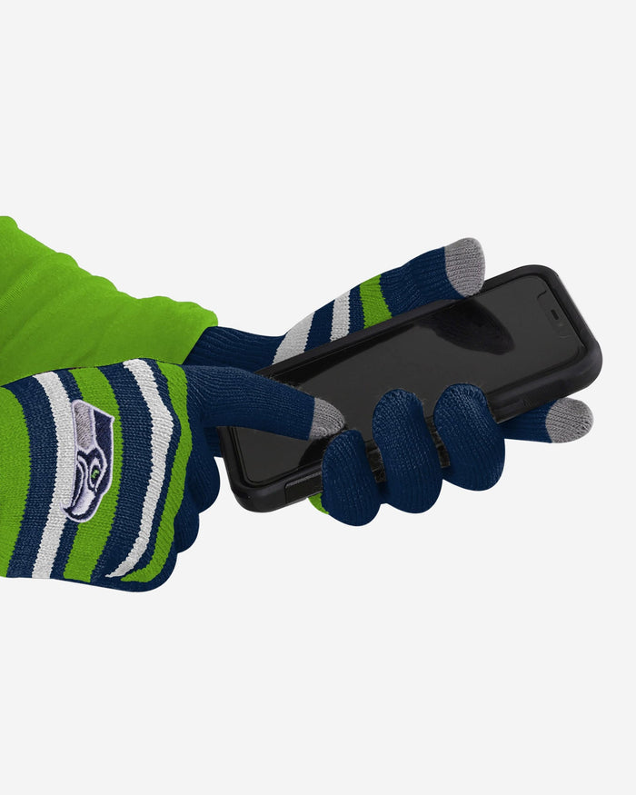 Seattle Seahawks Stretch Gloves FOCO - FOCO.com