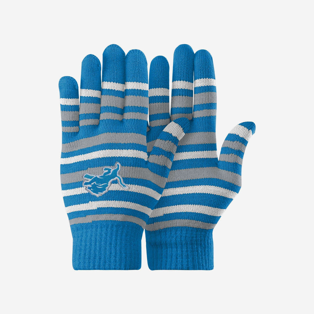 Detroit Lions Stripe Finger Stretch Glove FOCO - FOCO.com