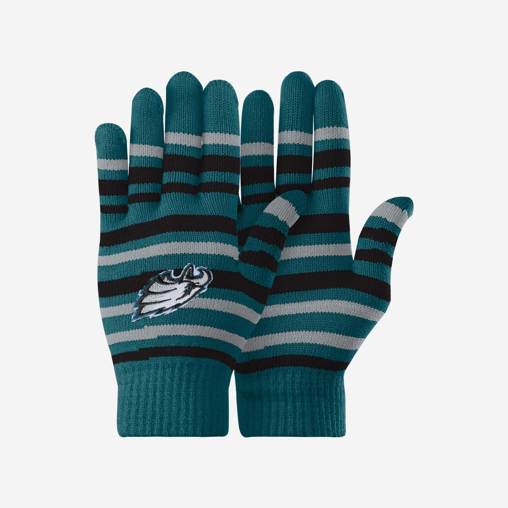 Philadelphia Eagles Stripe Finger Stretch Glove FOCO - FOCO.com