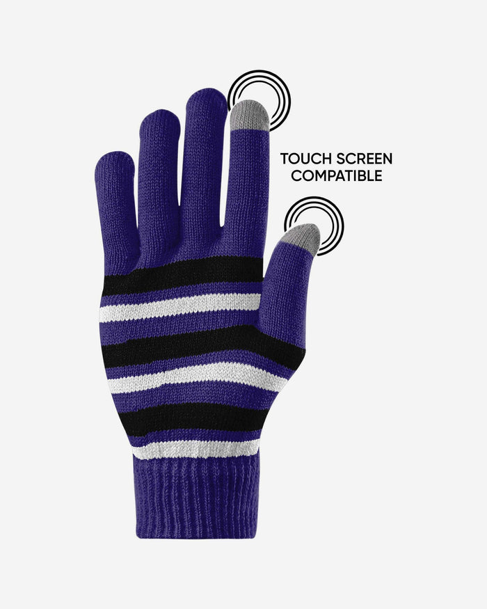 Baltimore Ravens Stretch Gloves FOCO - FOCO.com