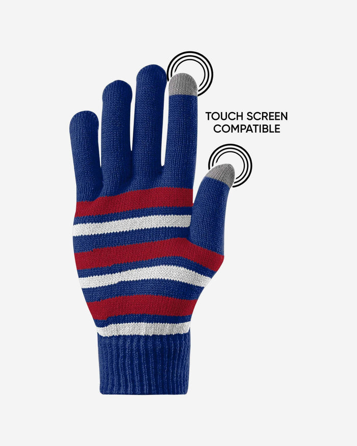 New York Giants Stretch Gloves FOCO - FOCO.com