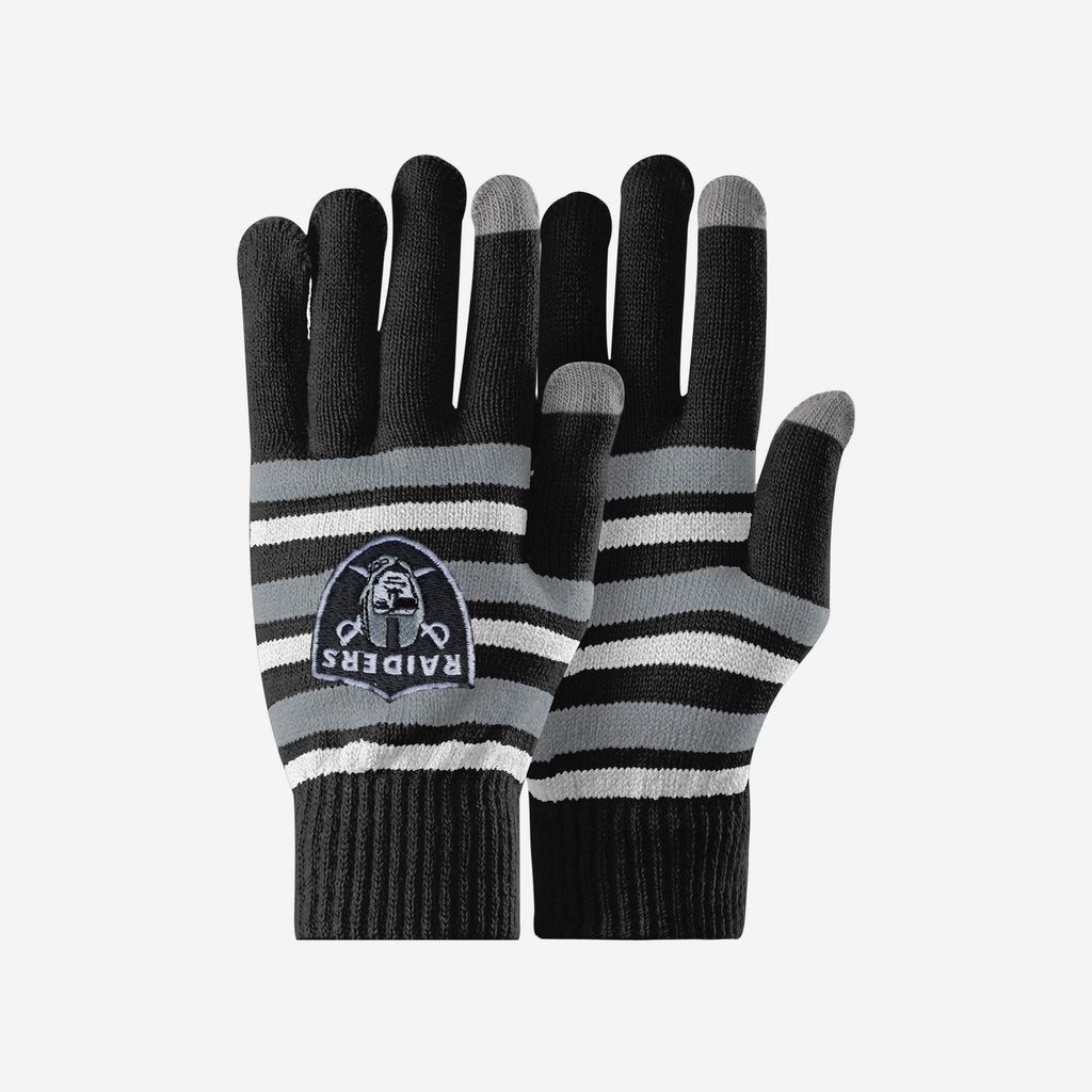 Las Vegas Raiders Stretch Gloves FOCO - FOCO.com