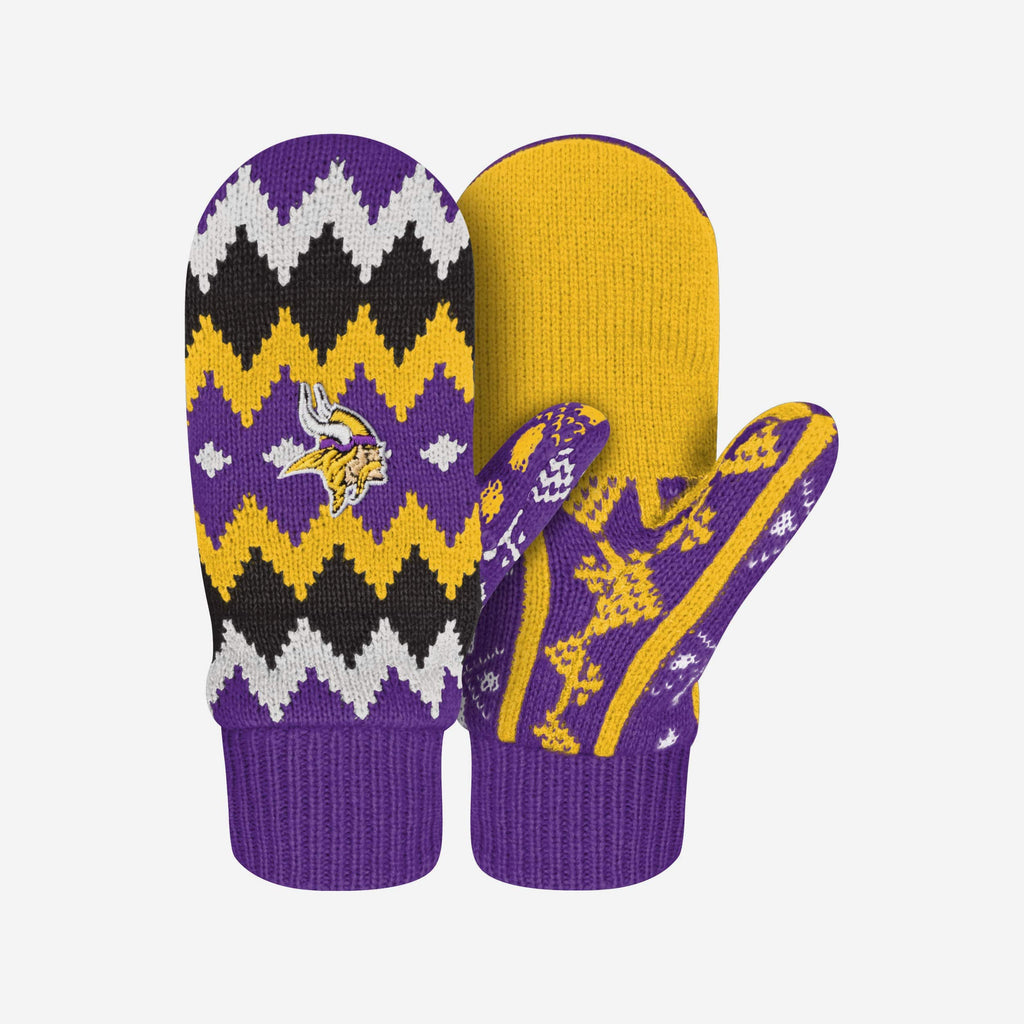 Minnesota Vikings Mittens FOCO - FOCO.com