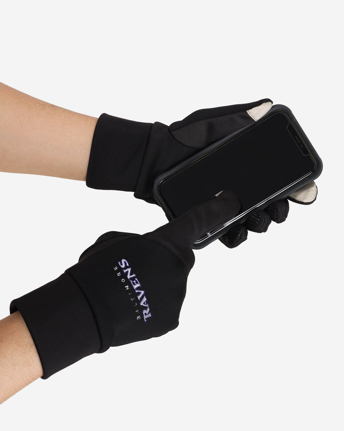 Baltimore Ravens Wordmark Neoprene Texting Gloves FOCO - FOCO.com