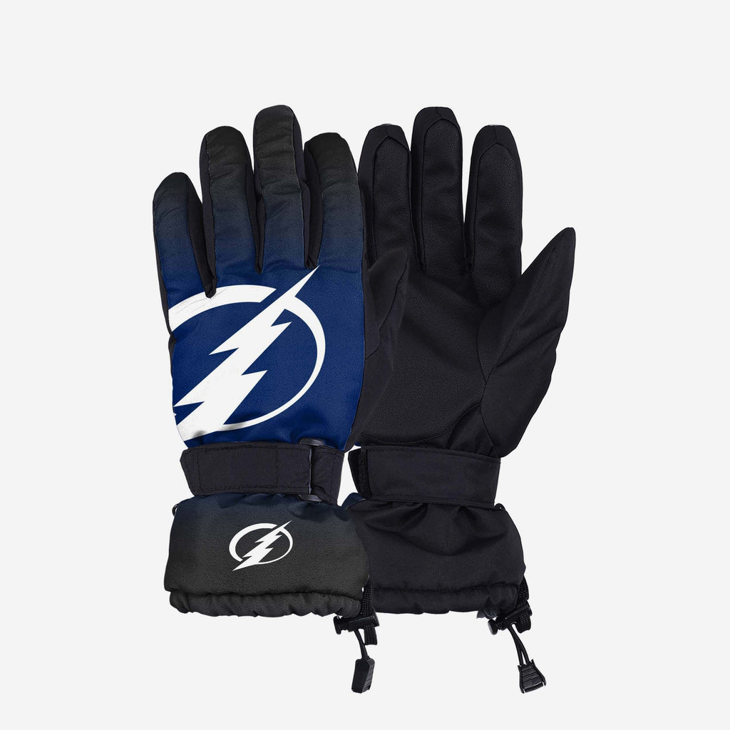 Tampa Bay Lightning Gradient Big Logo Insulated Gloves FOCO S/M - FOCO.com