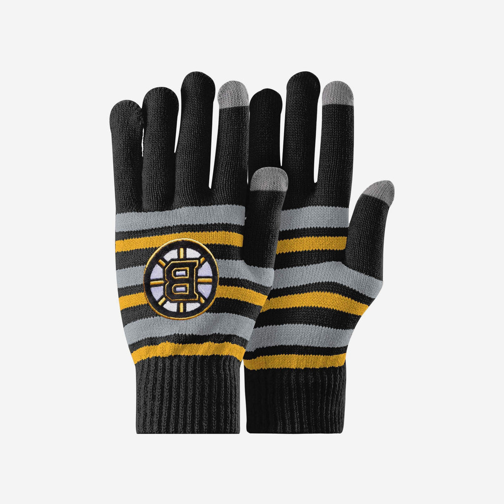 Boston Bruins Stretch Gloves FOCO - FOCO.com