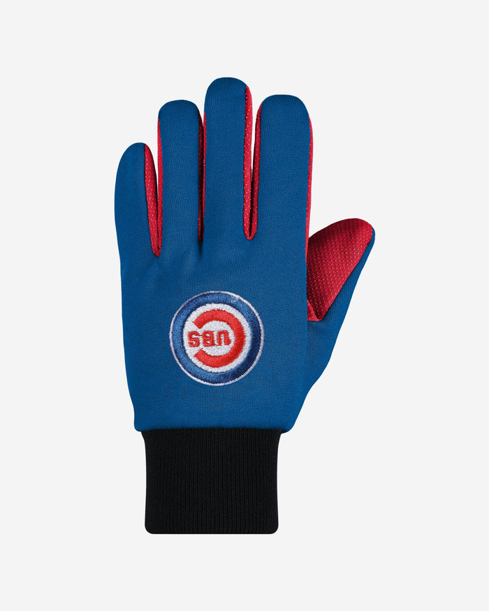 Chicago Cubs Colored Palm Utility Gloves FOCO - FOCO.com