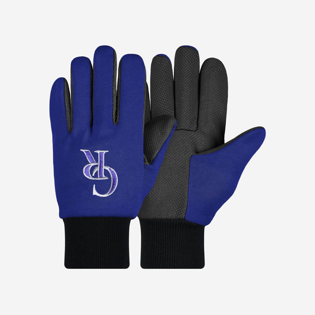 Colorado Rockies Colored Palm Utility Gloves FOCO - FOCO.com