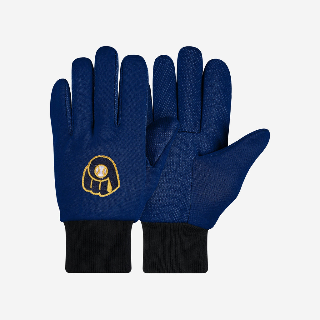 Milwaukee Brewers Colored Palm Utility Gloves FOCO - FOCO.com