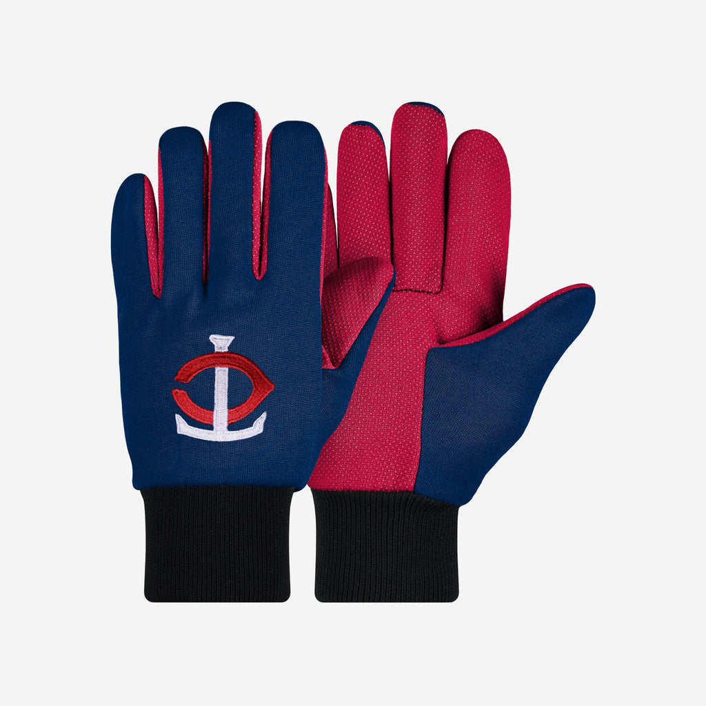 Minnesota Twins Colored Palm Utility Gloves FOCO - FOCO.com