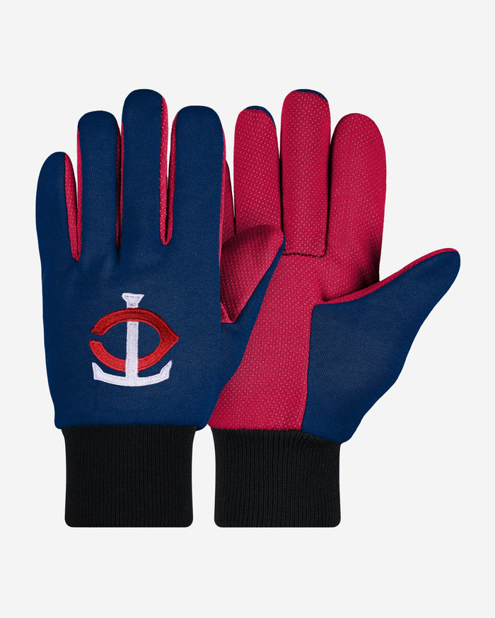 Minnesota Twins Colored Palm Utility Gloves FOCO - FOCO.com