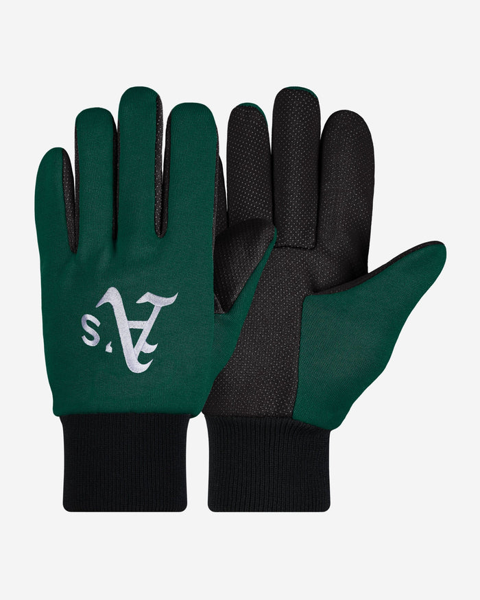 Oakland Athletics Colored Palm Utility Gloves FOCO - FOCO.com