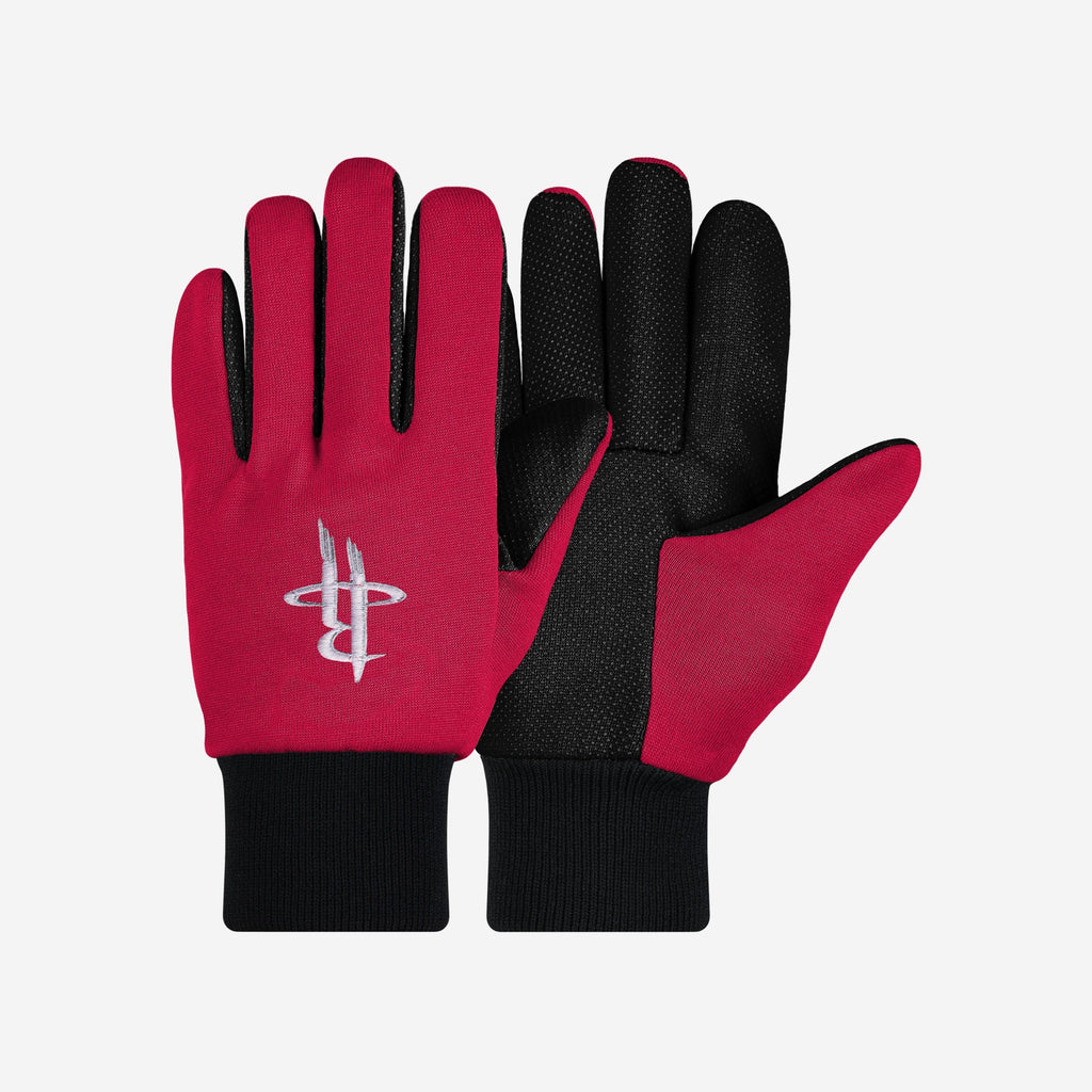 Houston Rockets Colored Palm Utility Gloves FOCO - FOCO.com