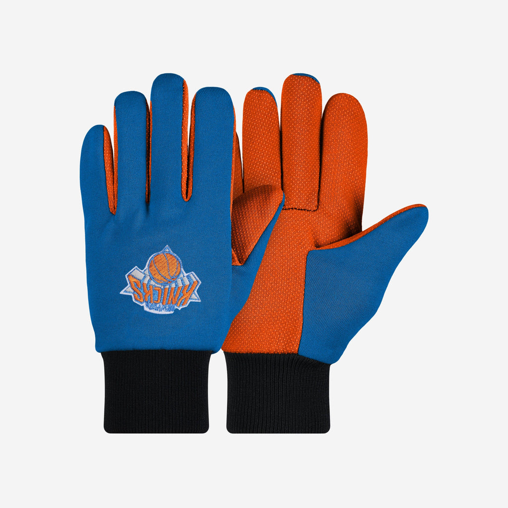 New York Knicks Colored Palm Utility Gloves FOCO - FOCO.com