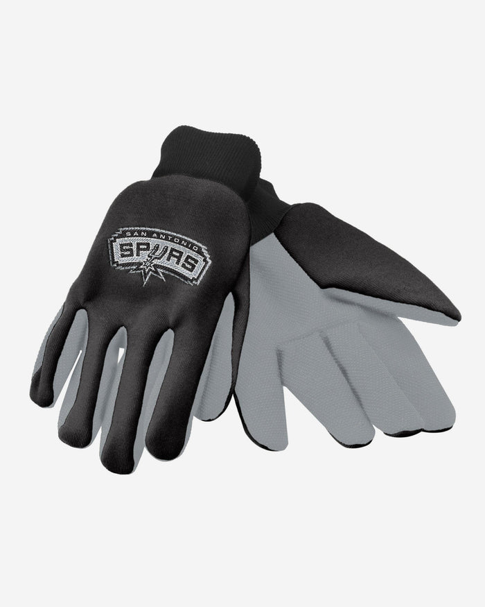 San Antonio Spurs Colored Palm Utility Gloves FOCO - FOCO.com