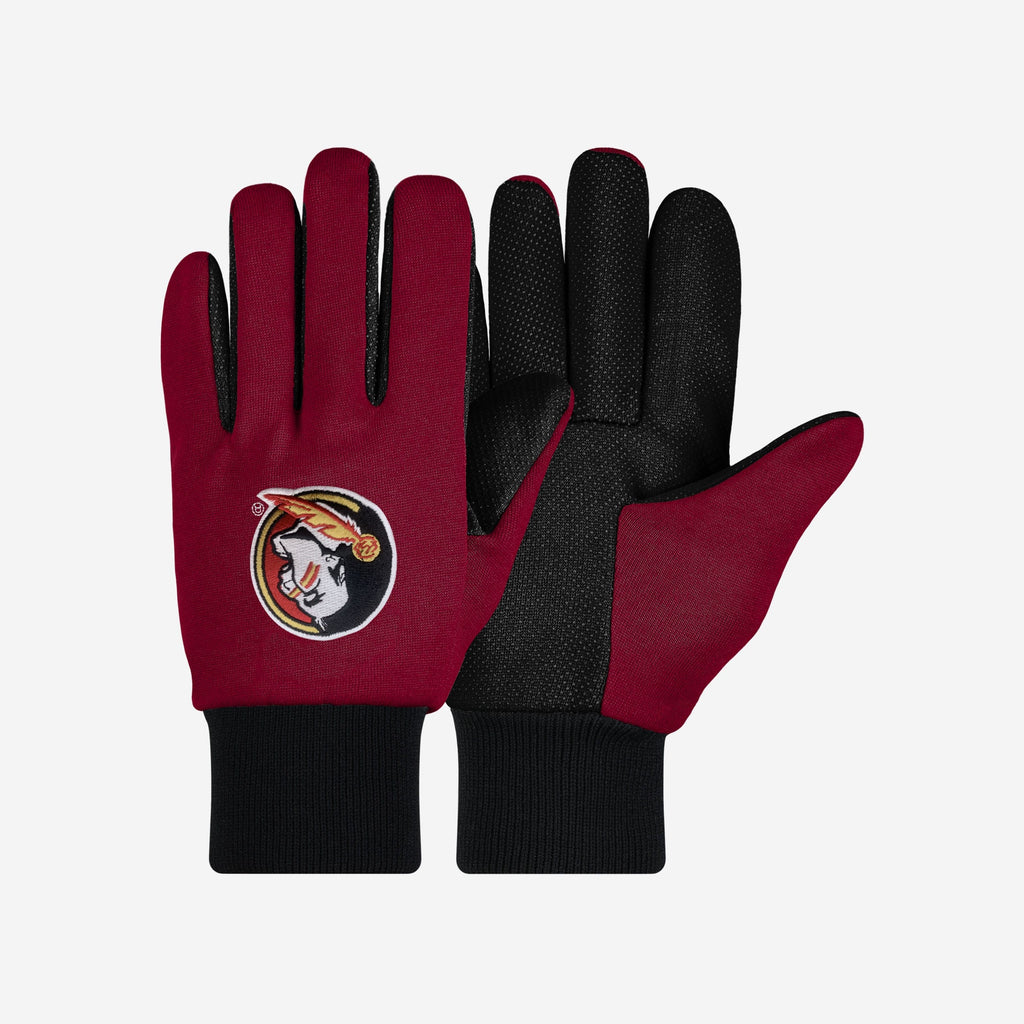 Florida State Seminoles Colored Palm Utility Gloves FOCO - FOCO.com
