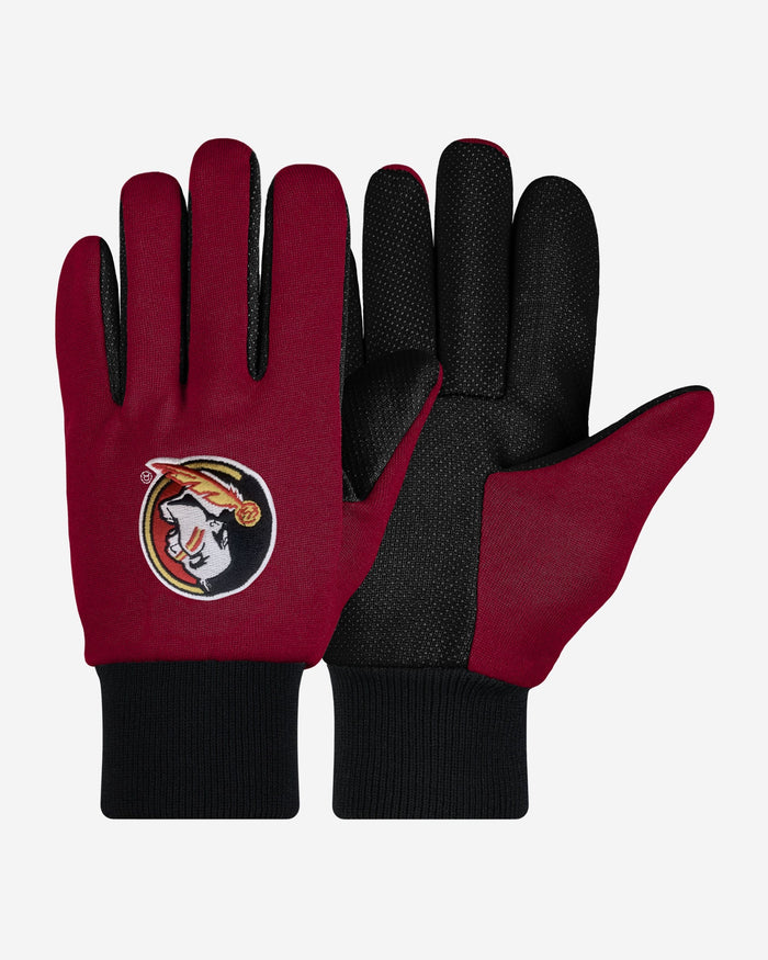 Florida State Seminoles Colored Palm Utility Gloves FOCO - FOCO.com