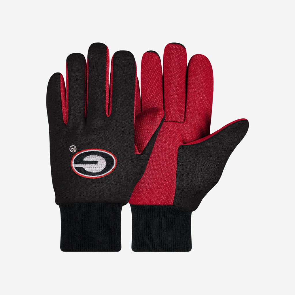 Georgia Bulldogs Colored Palm Utility Gloves FOCO - FOCO.com