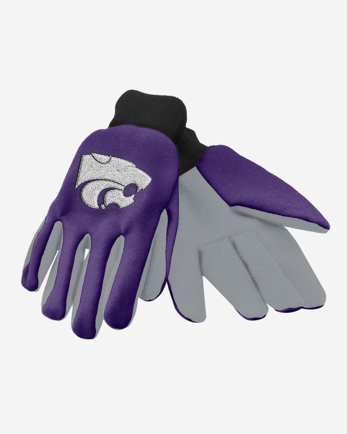 Kansas State Wildcats Colored Palm Utility Gloves FOCO - FOCO.com