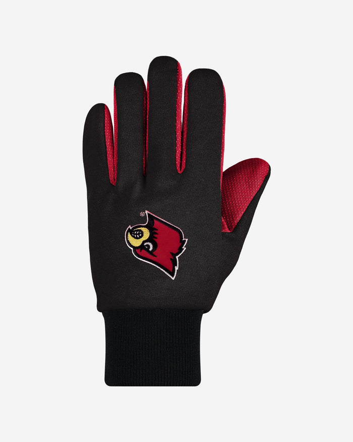 Louisville Cardinals Colored Palm Utility Gloves FOCO - FOCO.com