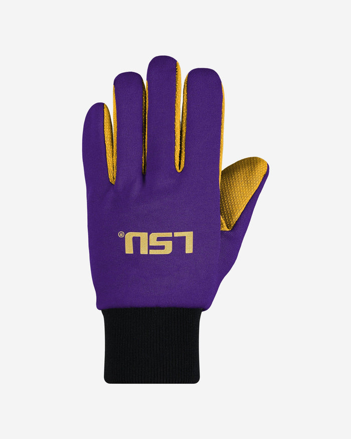 LSU Tigers Colored Palm Utility Gloves FOCO - FOCO.com