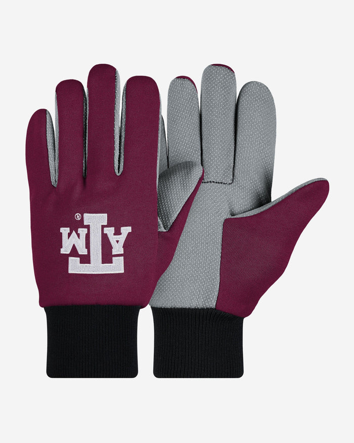 Texas A&M Aggies Colored Palm Utility Gloves FOCO - FOCO.com