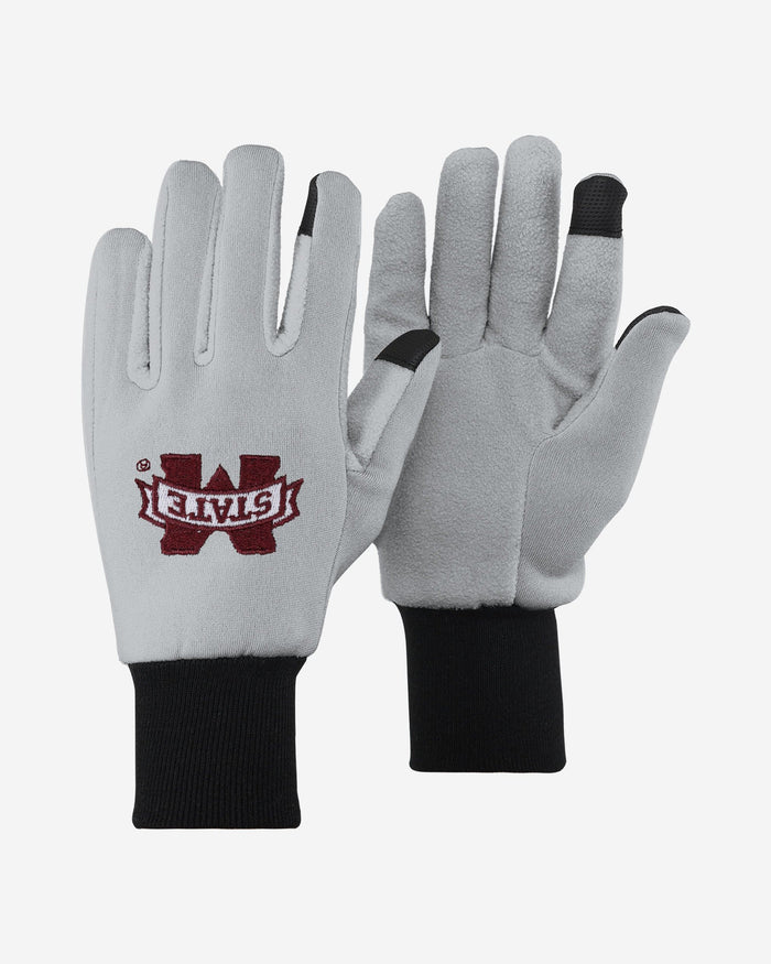 Mississippi State Bulldogs Colored Texting Utility Gloves FOCO - FOCO.com