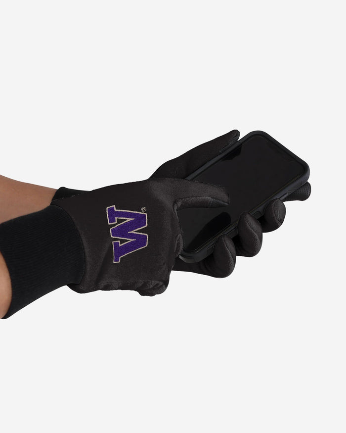 Washington Huskies Colored Texting Utility Gloves FOCO - FOCO.com