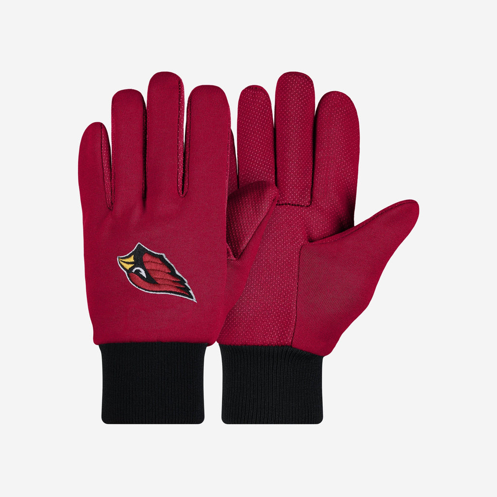 Arizona Cardinals Colored Palm Utility Gloves FOCO - FOCO.com