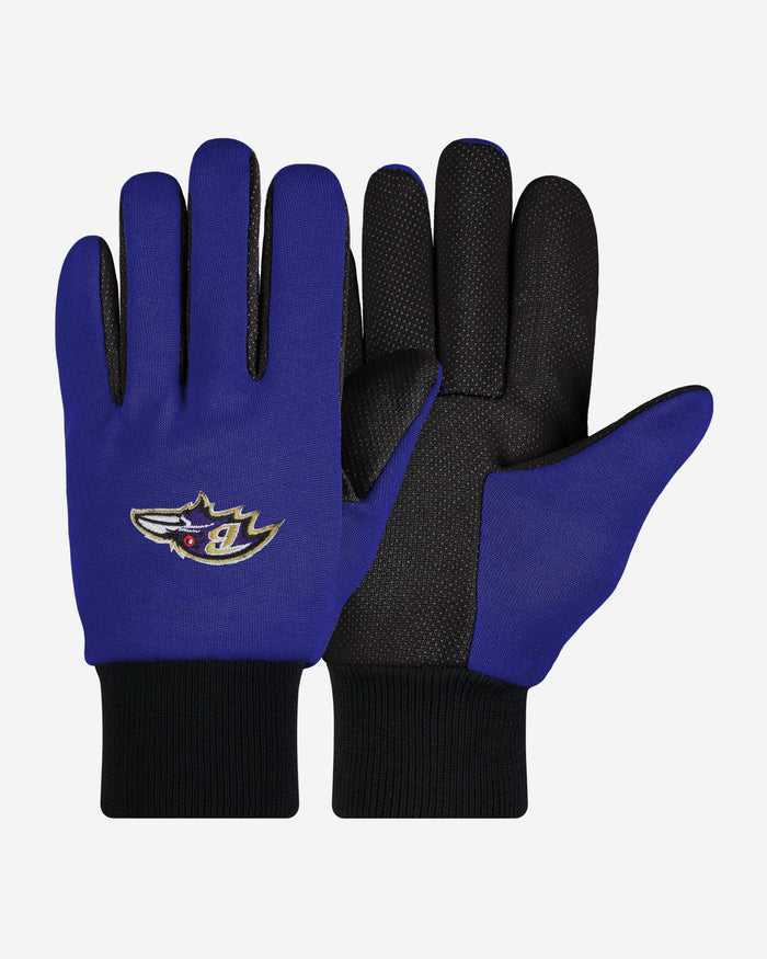Baltimore Ravens Colored Palm Utility Gloves FOCO - FOCO.com