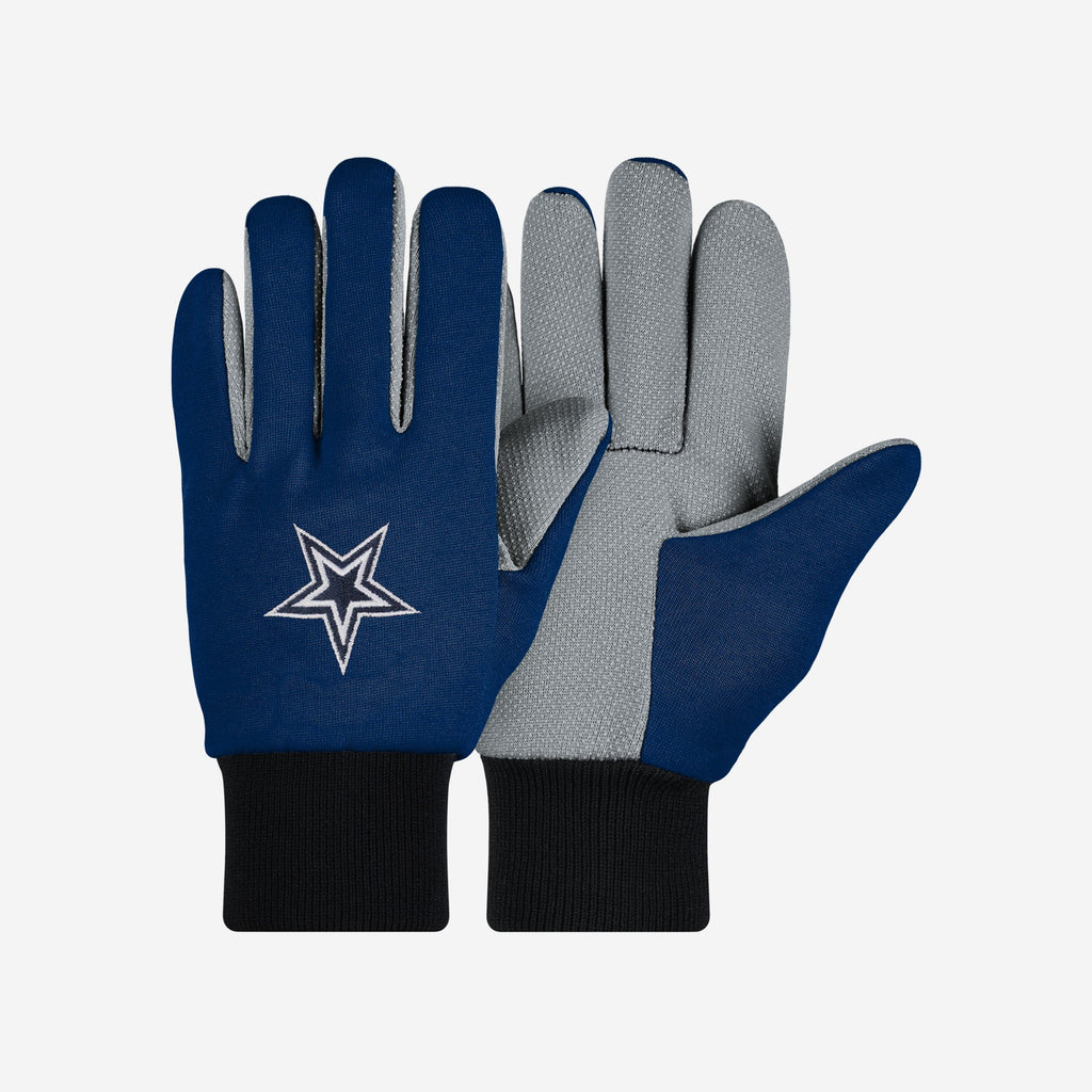 Dallas Cowboys Colored Palm Utility Gloves FOCO - FOCO.com