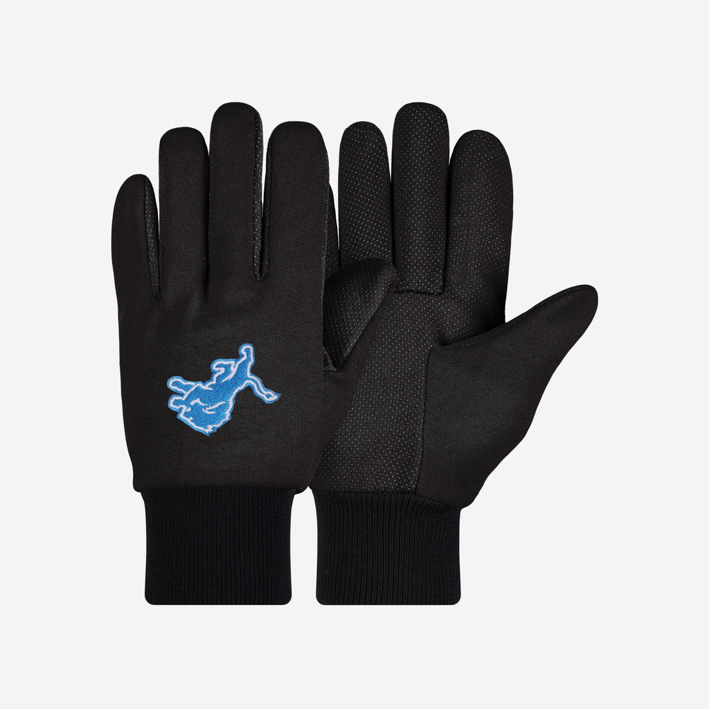 Detroit Lions Colored Palm Work Gloves FOCO - FOCO.com