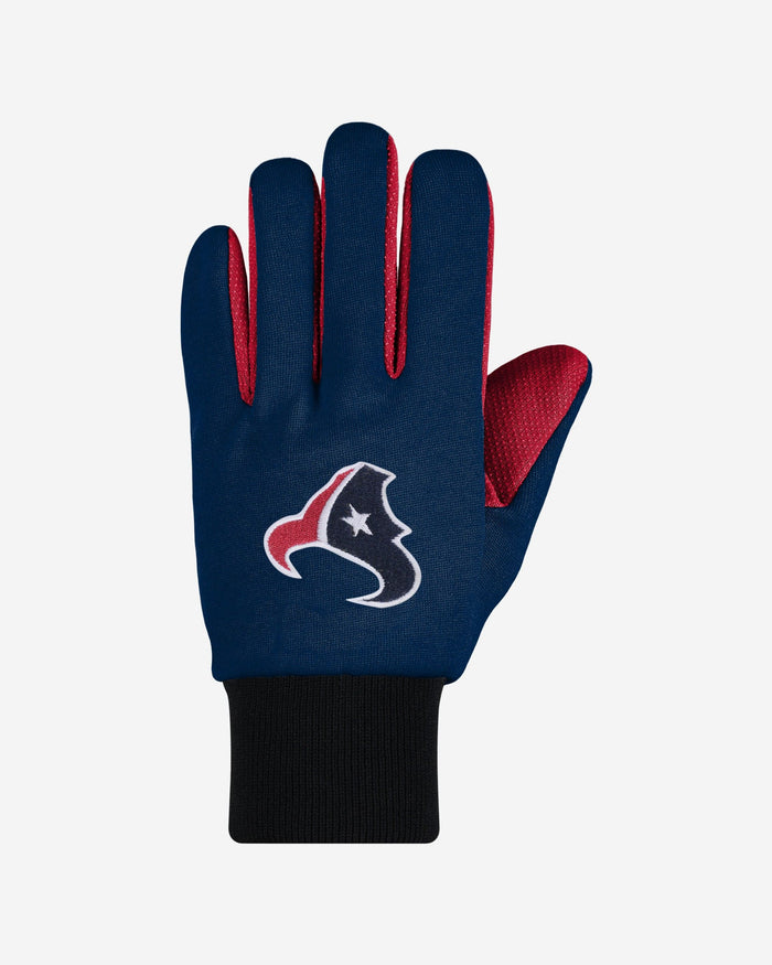 Houston Texans Colored Palm Utility Gloves FOCO - FOCO.com