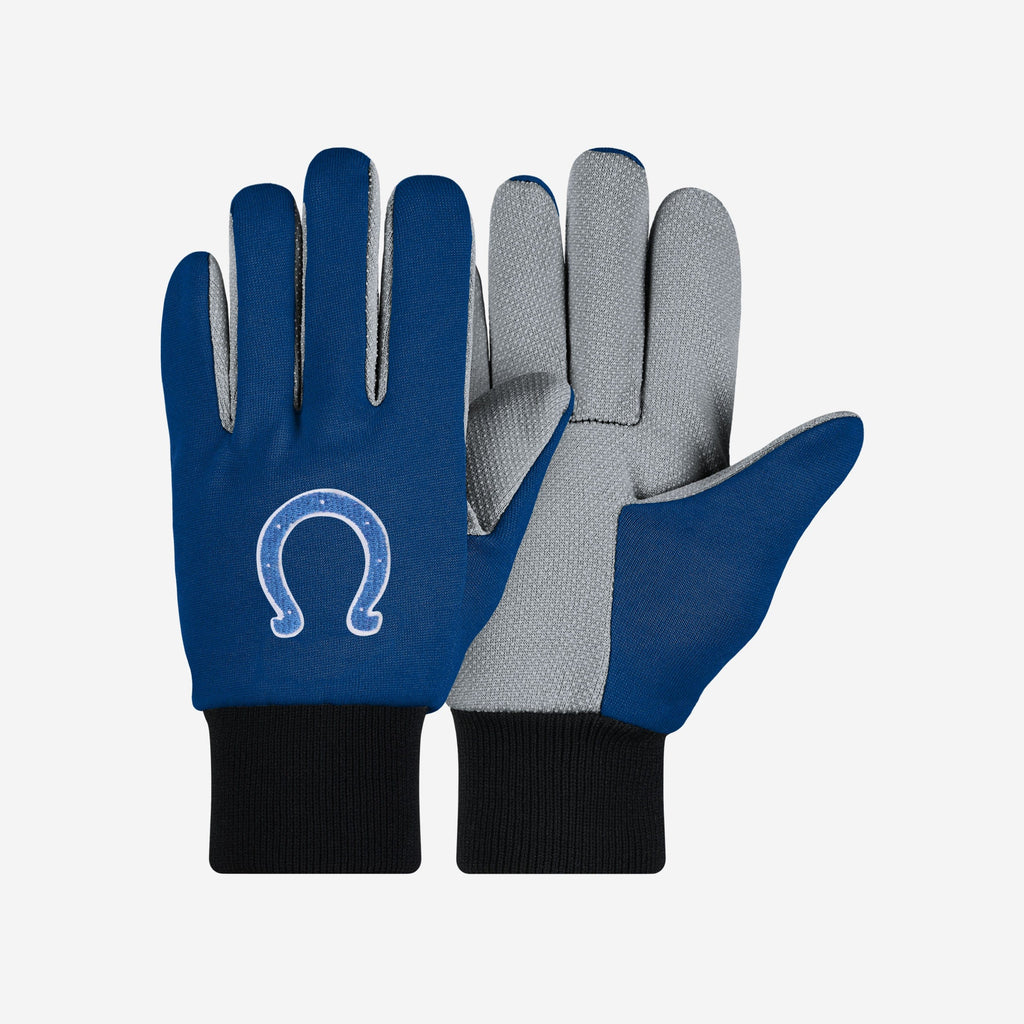 Indianapolis Colts Colored Palm Utility Gloves FOCO - FOCO.com