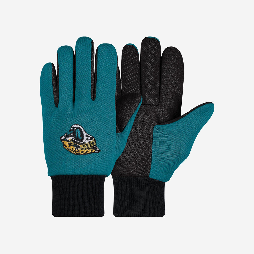 Jacksonville Jaguars Colored Palm Utility Gloves FOCO - FOCO.com