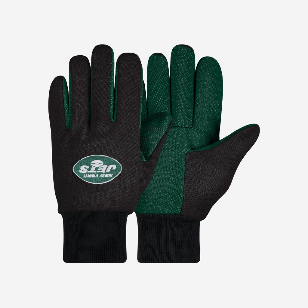 New York Jets Original Colored Palm Utility Gloves FOCO - FOCO.com