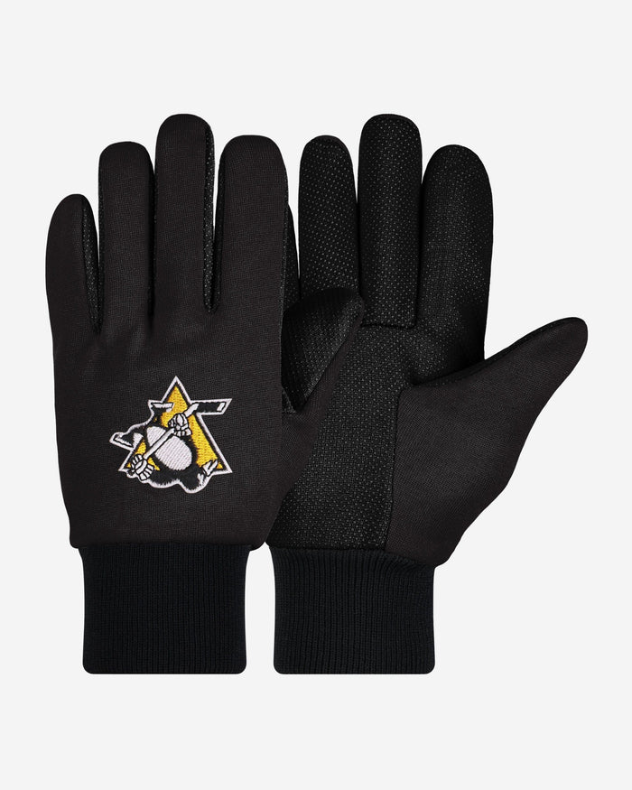 Pittsburgh Penguins Colored Palm Utility Gloves FOCO - FOCO.com