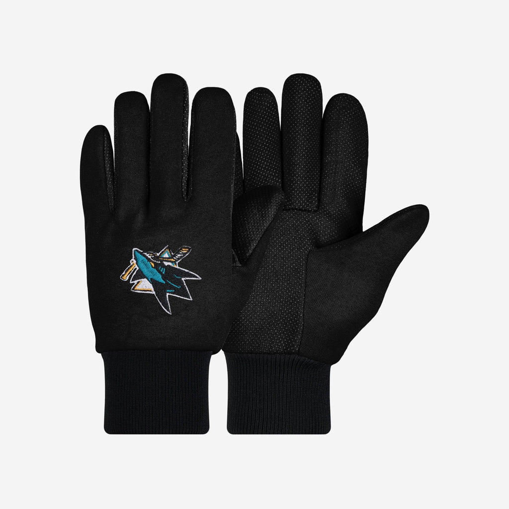 San Jose Sharks Colored Palm Utility Gloves FOCO - FOCO.com