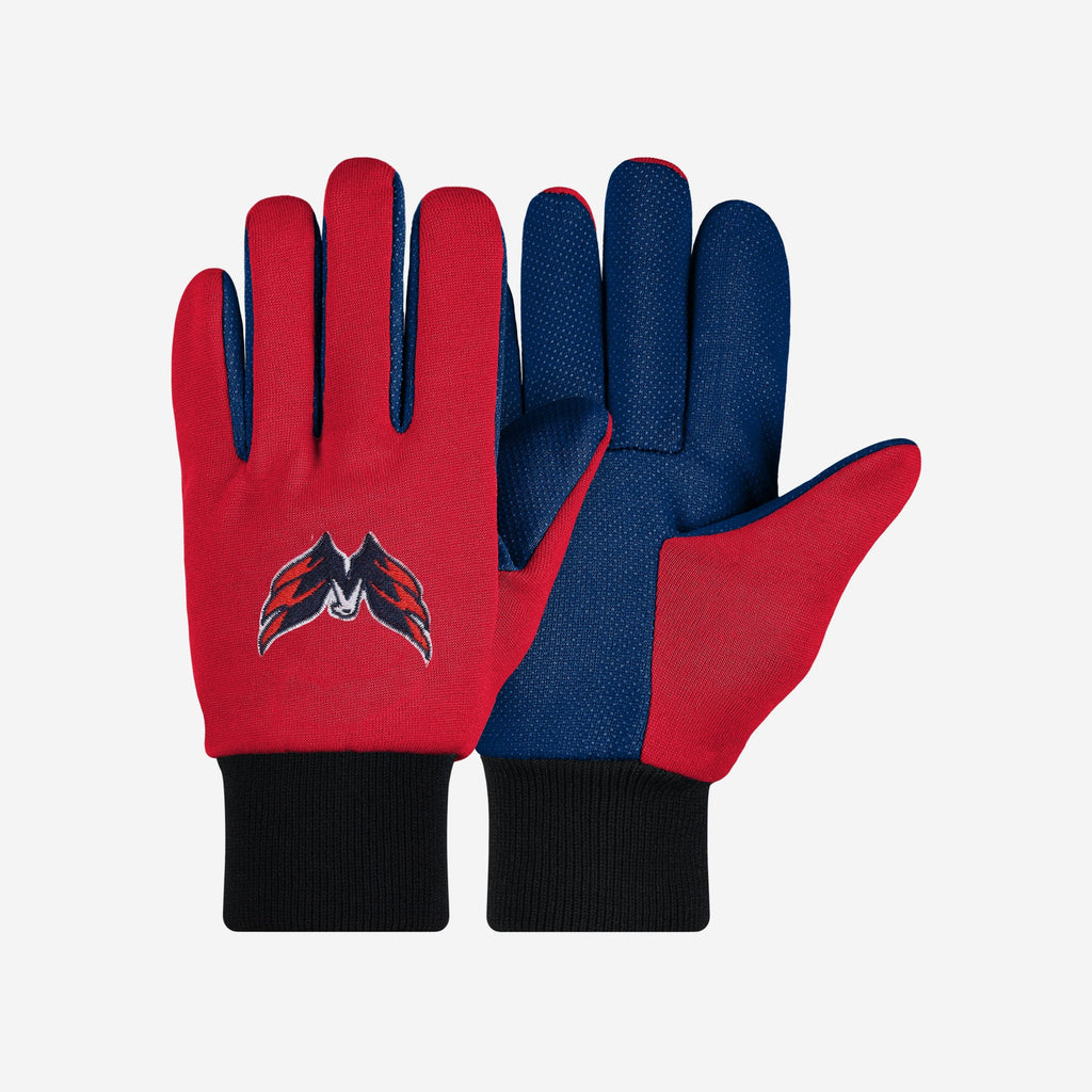 Washington Capitals Colored Palm Utility Gloves FOCO - FOCO.com