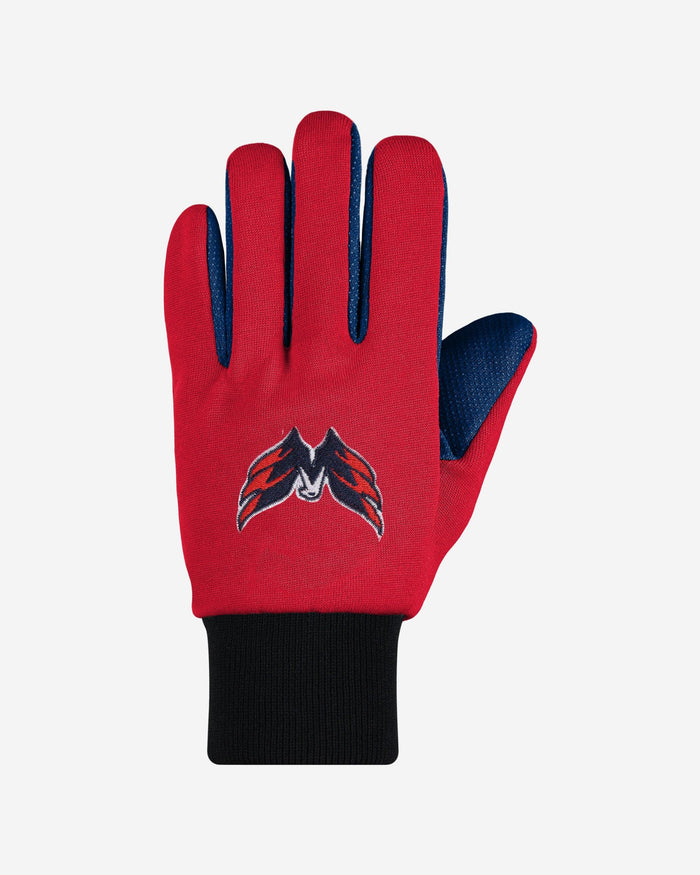 Washington Capitals Colored Palm Utility Gloves FOCO - FOCO.com