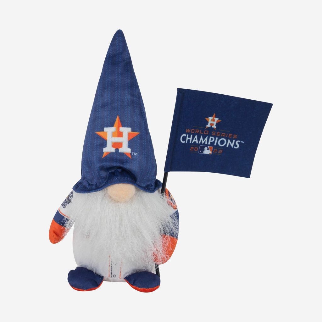 Houston Astros 2022 World Series Champions Harvest Plush Gnome Holding Flag FOCO - FOCO.com