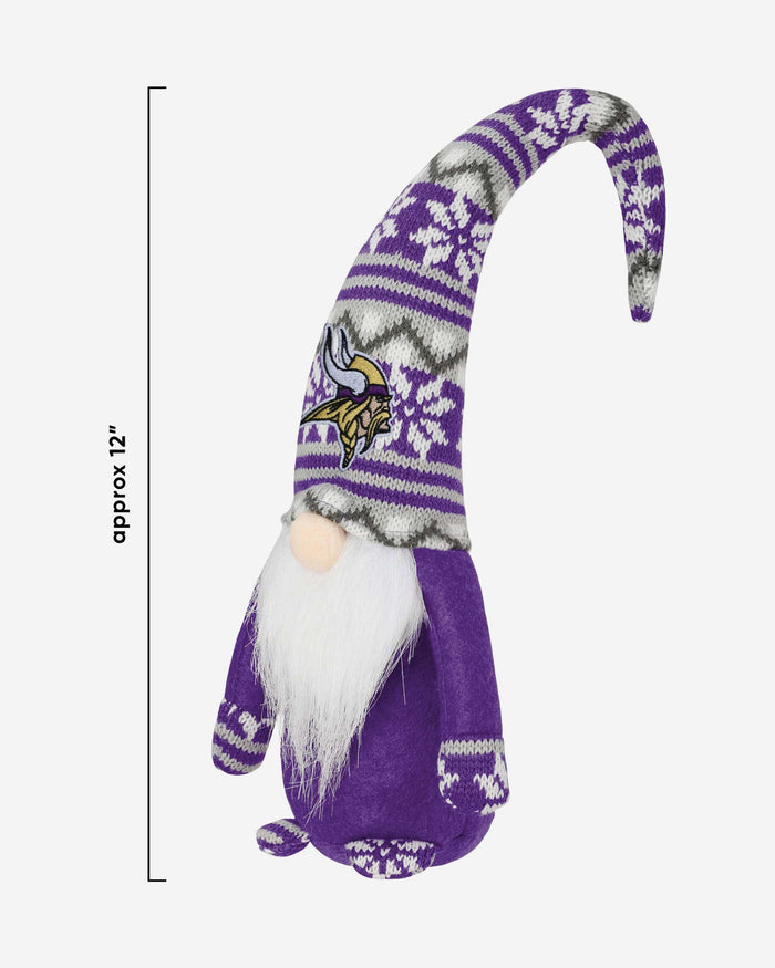 Minnesota Vikings Bent Hat Plush Gnome FOCO - FOCO.com