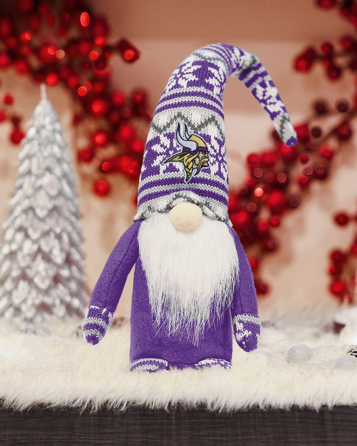 Minnesota Vikings Bent Hat Plush Gnome FOCO - FOCO.com