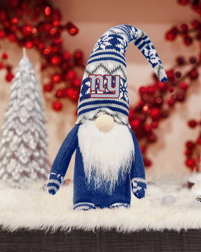 New York Giants Bent Hat Plush Gnome FOCO - FOCO.com