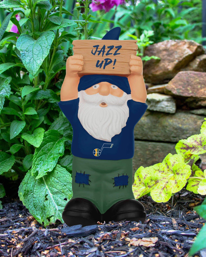 Utah Jazz Slogan Sign Mini Gnome FOCO - FOCO.com