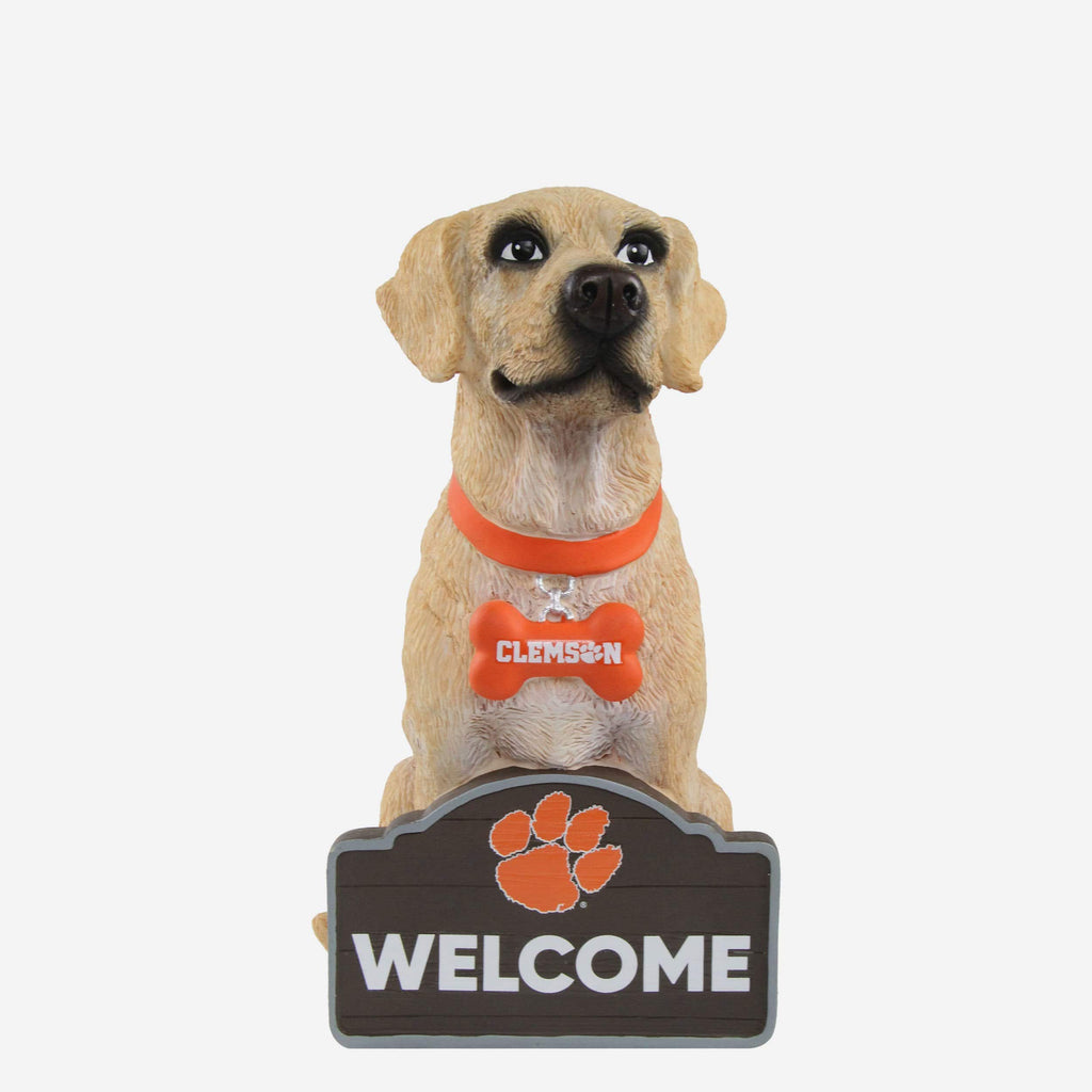 Clemson Tigers Yellow Labrador Statue FOCO - FOCO.com