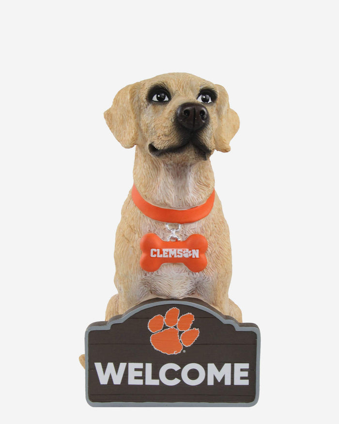 Clemson Tigers Yellow Labrador Statue FOCO - FOCO.com